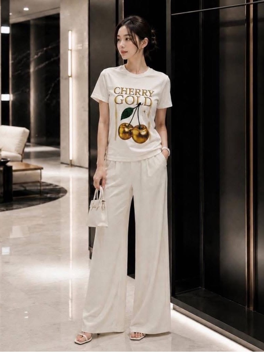 Cherry Gold Graphic Tee - Picture 3 of 3